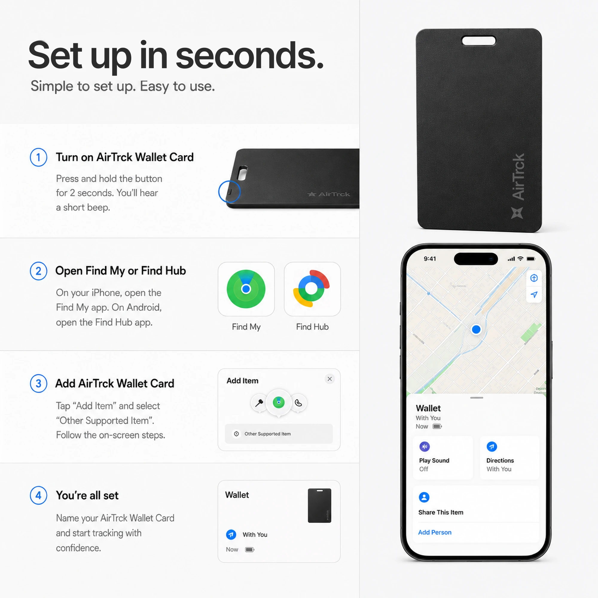 AirTrck Wallet Card